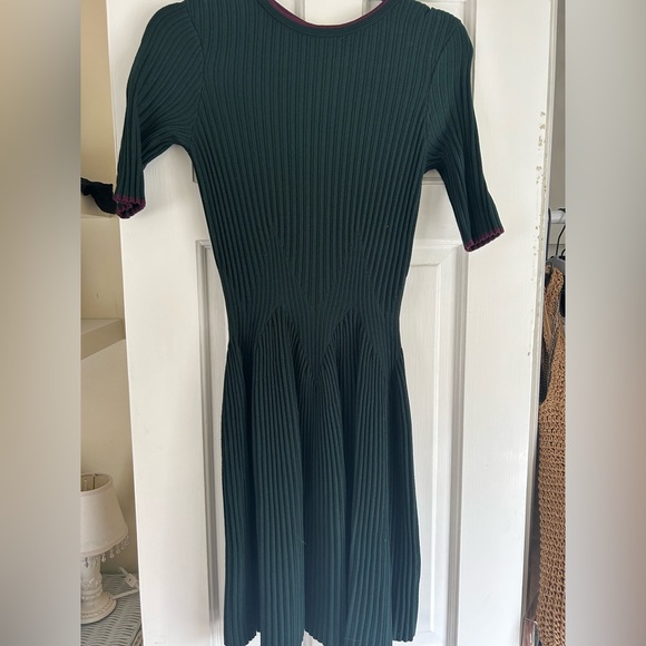 Ted Baker | Dresses | Ted Baker Dark Green Knitted Skater Dress New With  Tags | Poshmark